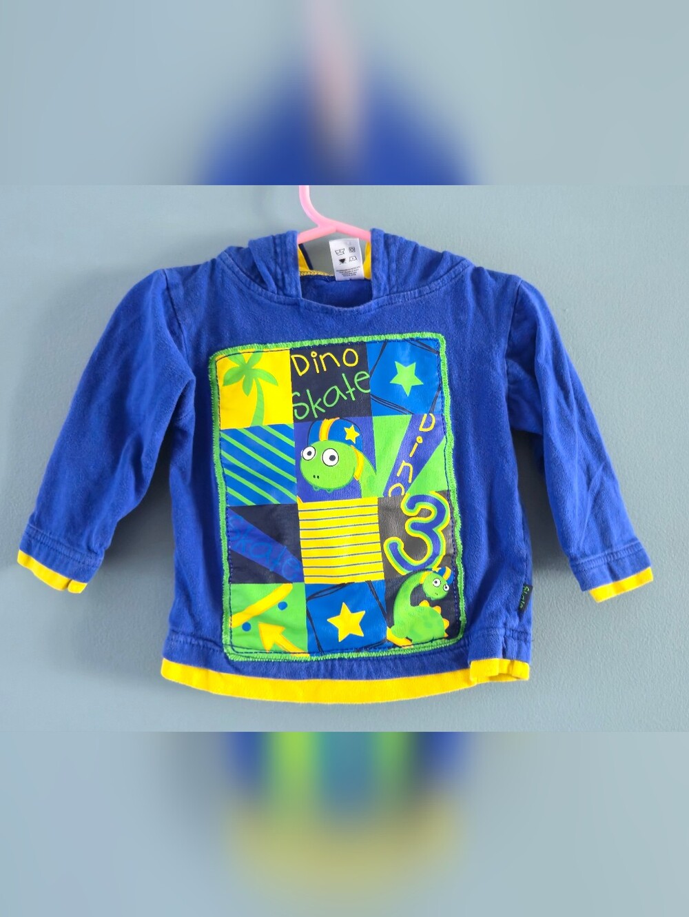 Little Tikes Blue Dino Skate Hoodie 12-18m